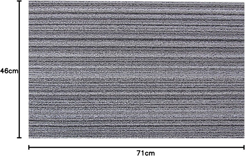 Chilewich Skinny Stripe Shag Doormat, Birch - Image 3
